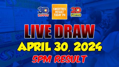 Swertres Result Today, April 30, 2024 .